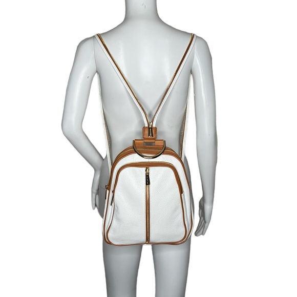 Valentina Bags Valentina Genuine Leather Convertible Backpack